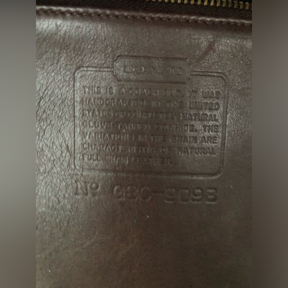 Coach | Vtg Tribecca Shopper Mahogany 9098 - Picture 8 of 8
